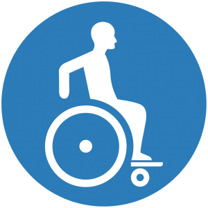 Rollstuhlfahrer Zeichnung